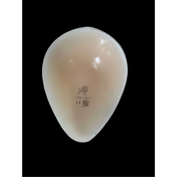ABC 11204 Mastectomy Prosthesis Prosthetic Breast Size 7 Teardrop Shaper Blush - Picture 3 of 12